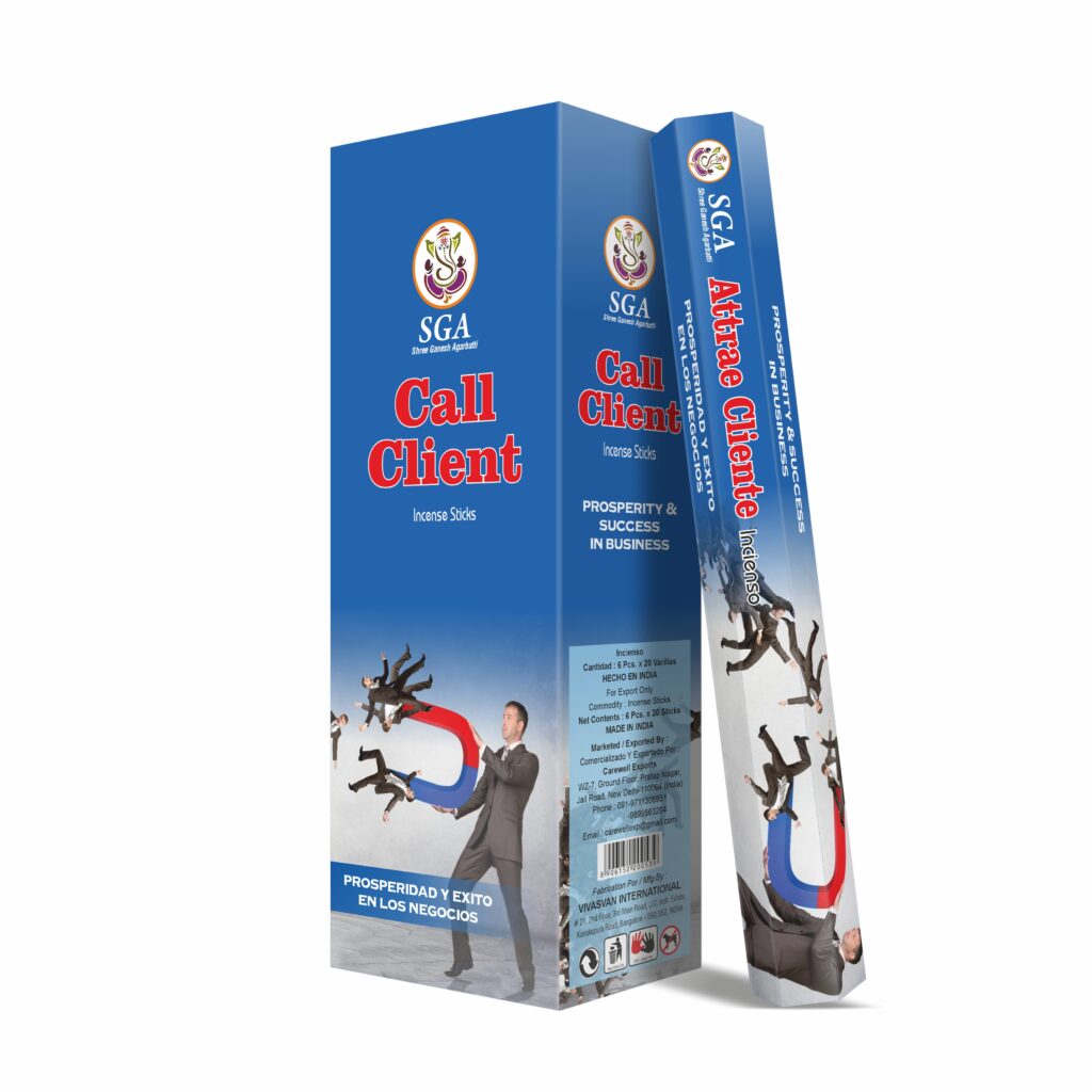 incienso llama clientes SGA dulce magnético pack 20 varillas