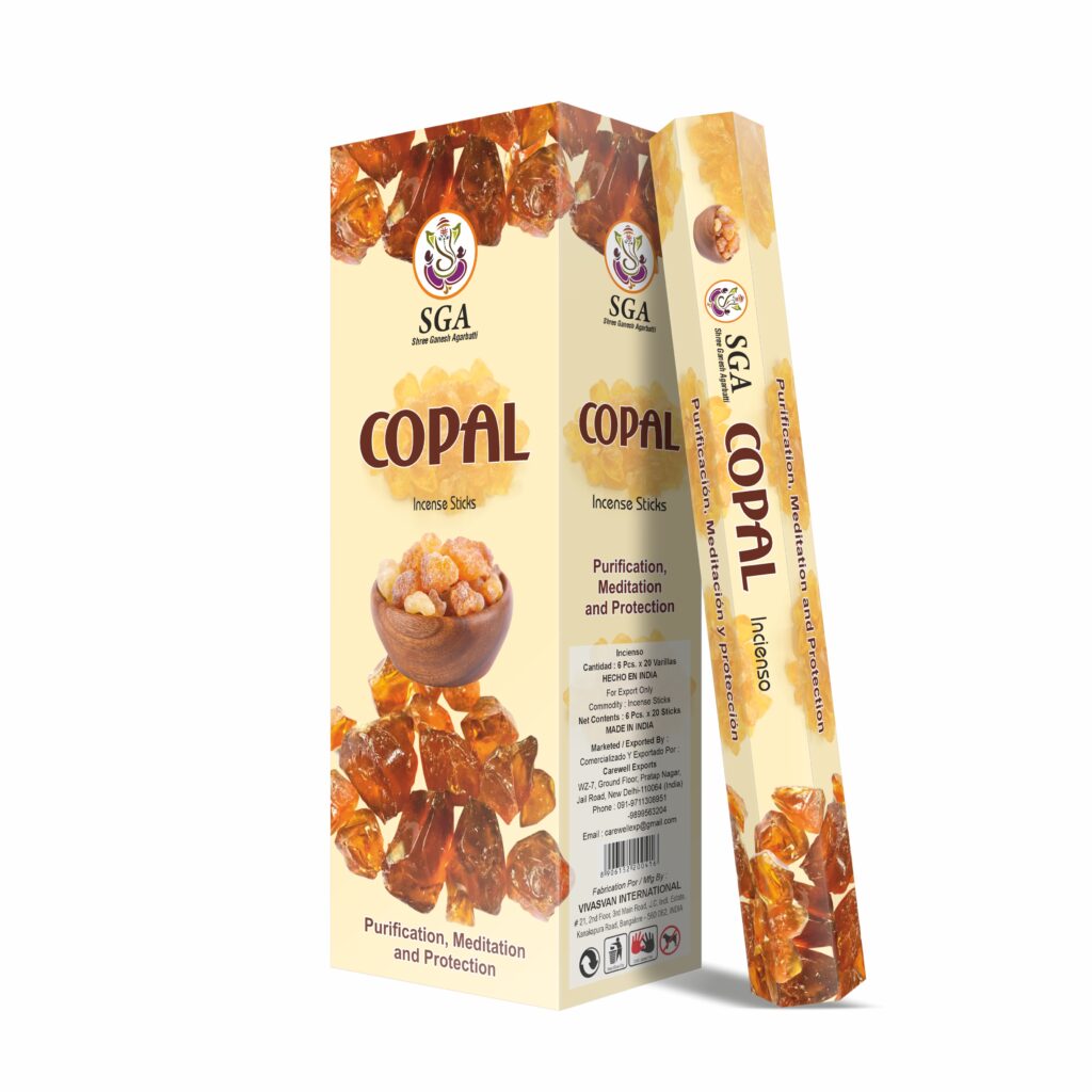 incienso de copal SGA resinoso meditativo pack 20 varillas