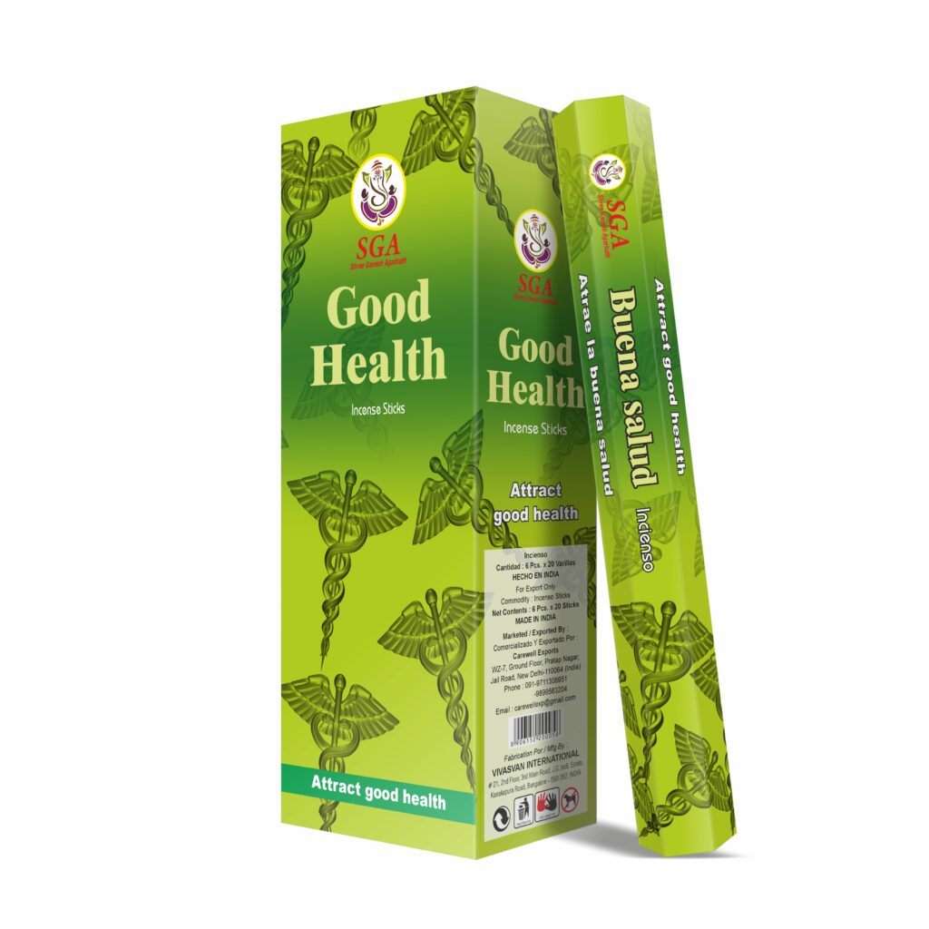 incienso buena salud SGA vitalizante aroma reconfortante 20 varillas
