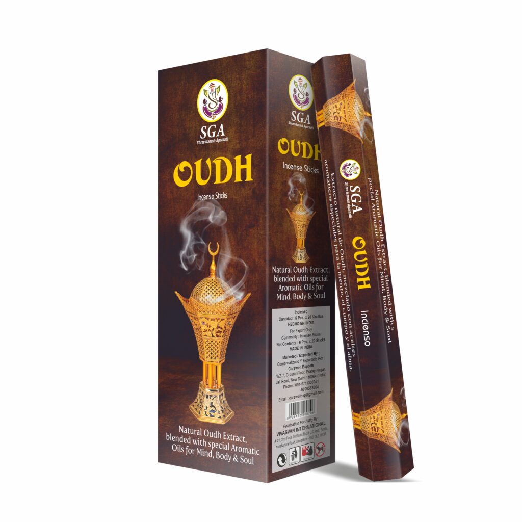 incienso oudh SGA amaderado balsámico pack 20 varillas
