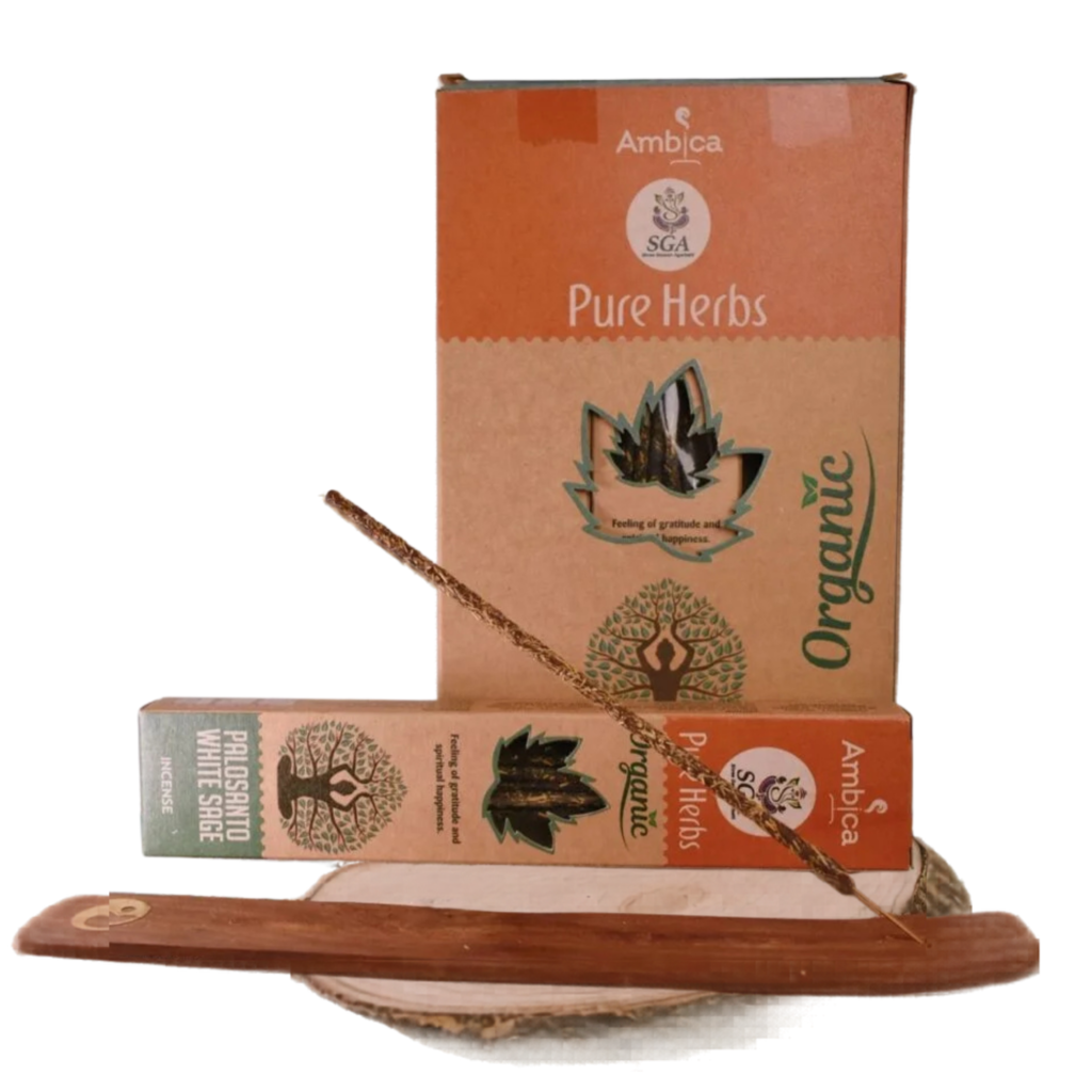 incienso smudge palo santo y salvia blanca SGA limpieza energética 22g