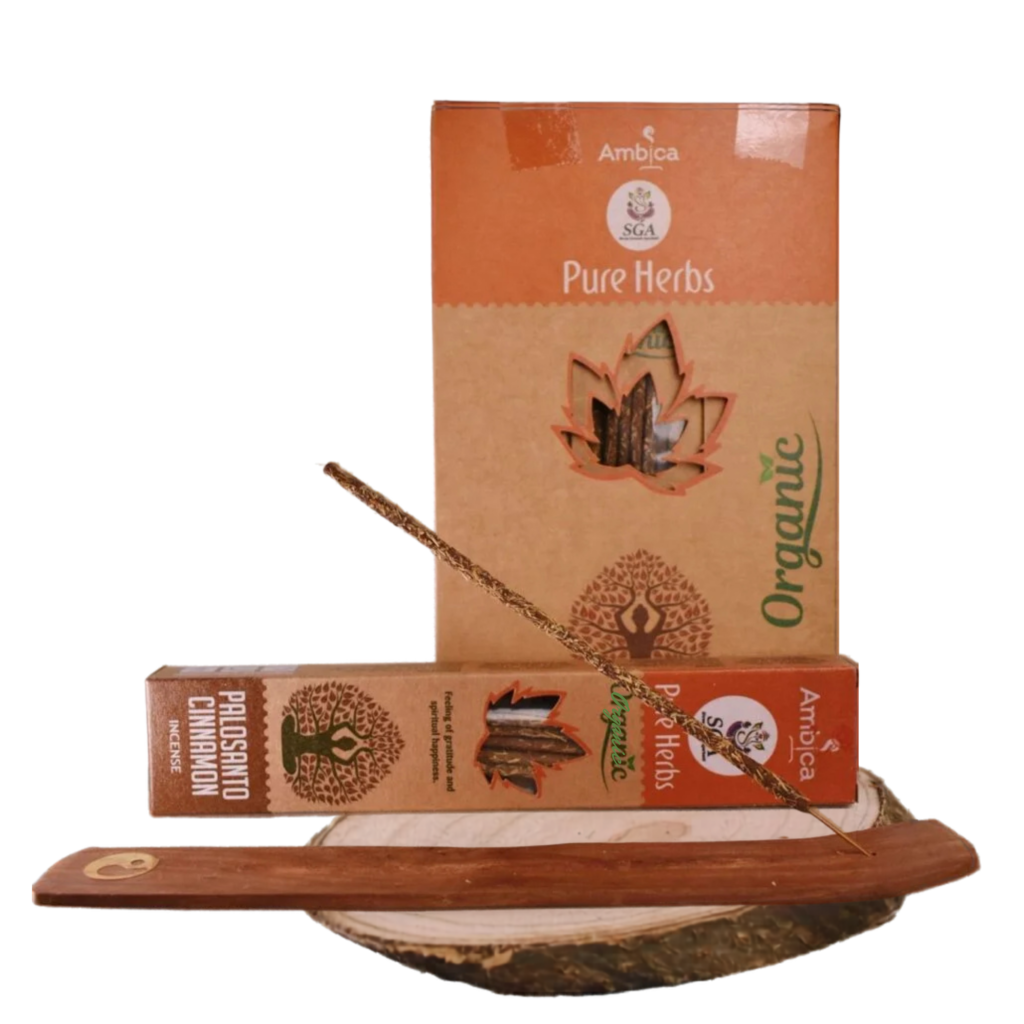 incienso smudge palo santo y canela SGA cálido prosperidad 22g