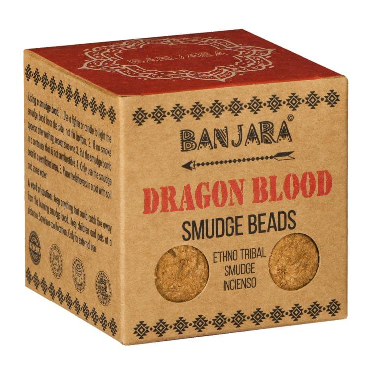12x Banjara Smudge Beads - Dragon Blood